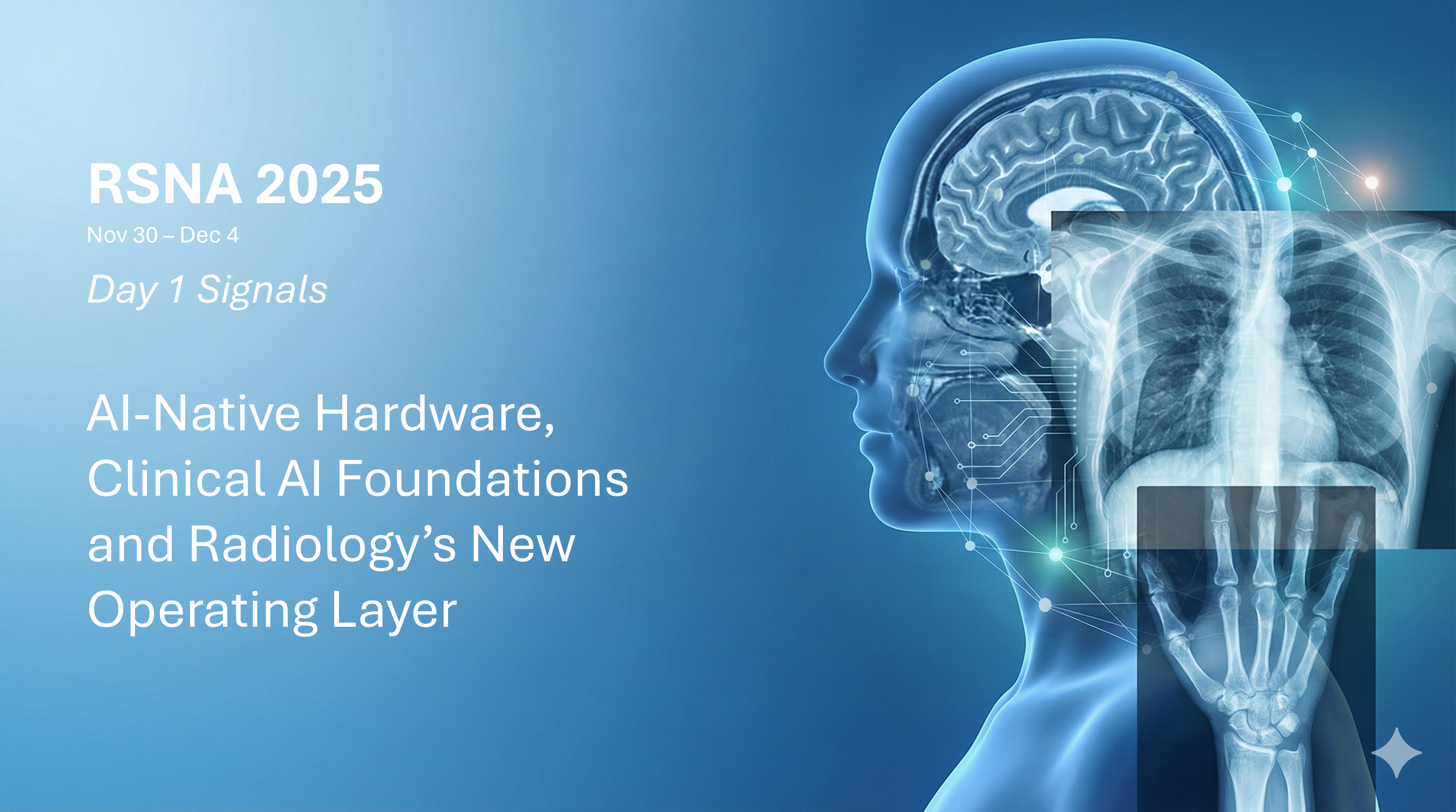 RSNA 2025 – Day 1 Signals: Hardware, Native AI and the Battle for Radiology’s Operating Layer